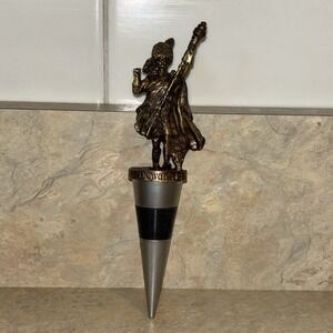 Dewar's 12 Scotch Whisky Bottle Stopper Scottish Pewter Warrior Figurine